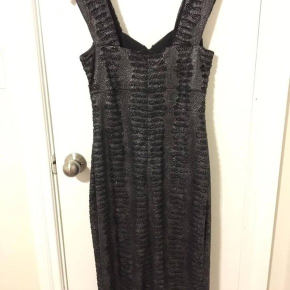 New Frank Lyman Design Ladies Formal Dress Black Sequence Glitter NWL Small Wedd - Picture 3 of 6